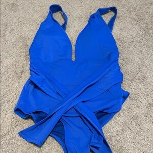 Blue One Piece Swimsuit
